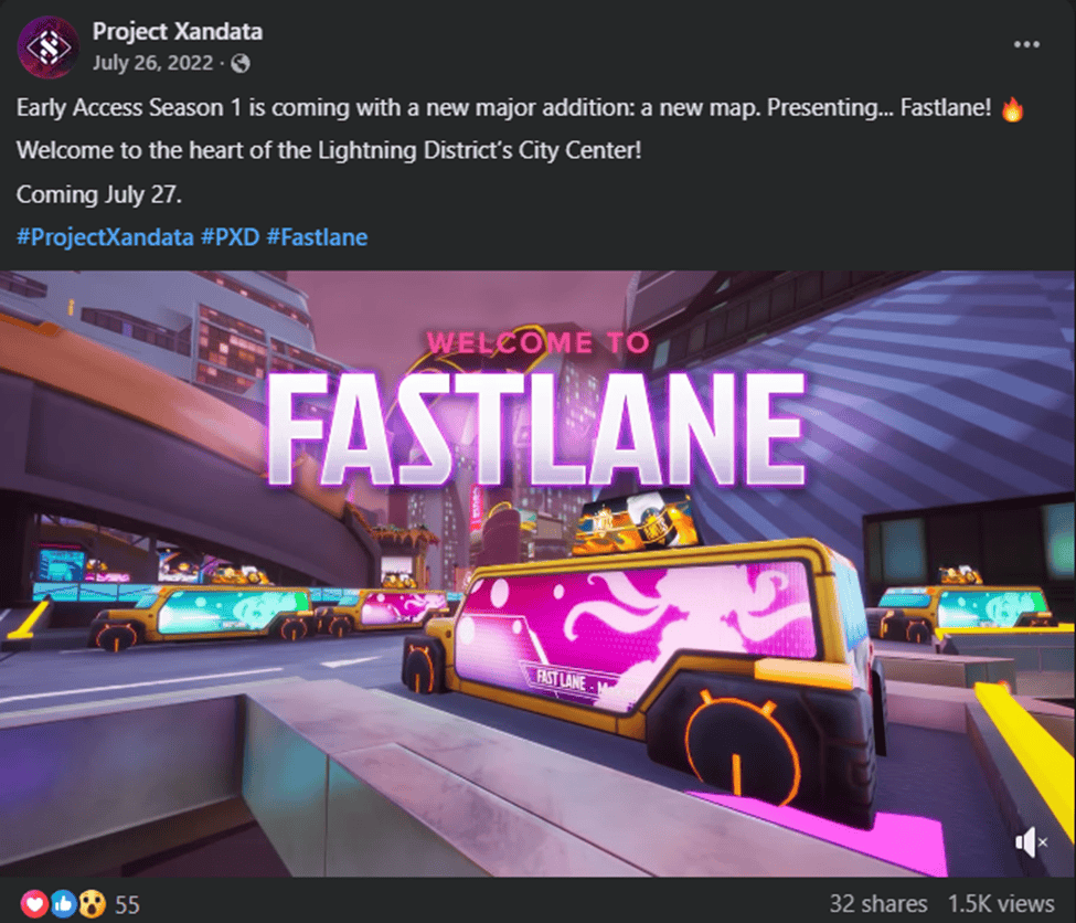 Project Xandata Fastlane map